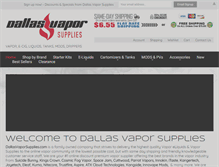 Tablet Screenshot of dallasvaporsupplies.com